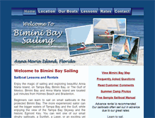 Tablet Screenshot of biminibaysailing.com
